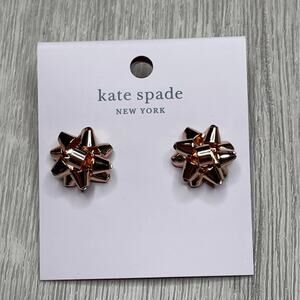 Kate Spade bourgeois bow studs Rose gold Earrings